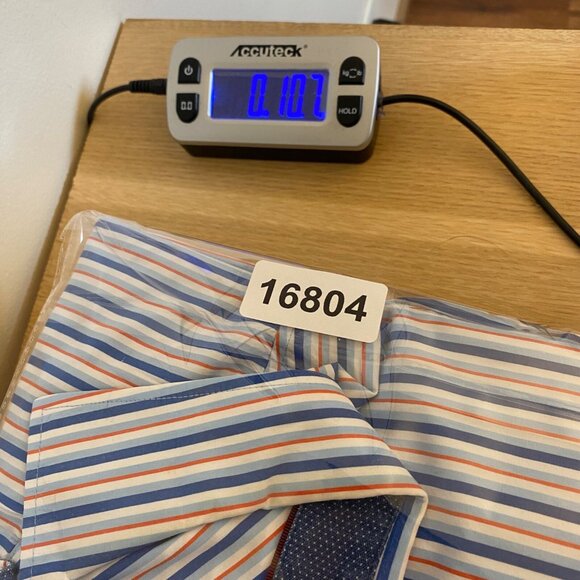 Tommy Bahama Shirt Mens Extra Large Blue Striped Button Collared Long Sleeves - Picture 11 of 11